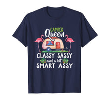 Load image into Gallery viewer, Camper Queen Classy Sassy Smart Assy T-shirt for Camping
