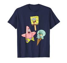 Load image into Gallery viewer, SpongeBob SquarePants Ice Cream Characters Graphic T-Shirt
