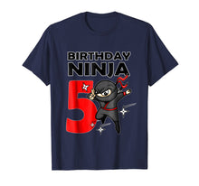 Load image into Gallery viewer, Kids Ninja Birthday Shirt 5 Year Old 5th Birthday BOY SHIRT
