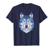 Load image into Gallery viewer, Wolf Geometric Art Howling Moon Animal Graphic T-Shirt
