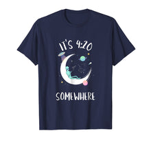 Load image into Gallery viewer, Funny 4:20 Smoking Moon Alien Shirt
