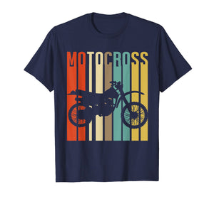 Cool Vintage Motocross Dirt Bike Silhouette T-Shirt