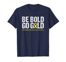 Load image into Gallery viewer, Childhood Cancer Awareness Month Tshirt Yellow Ribbon Tee
