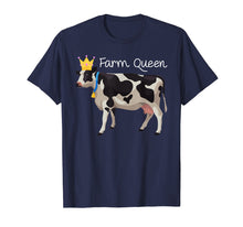Load image into Gallery viewer, Farm Queen Funny Cow Crown Princess Countrygirl Gift Tshirt

