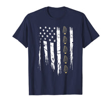 Load image into Gallery viewer, American Mushroom Hunter T Shirt with Morels in USA Flag
