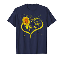 Load image into Gallery viewer, Happiness is Being a Mimi Shirt Sunflower Grandma Gift Tees
