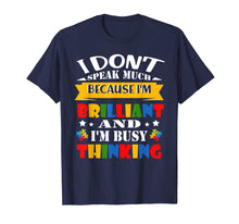 Load image into Gallery viewer, I Dont Speak Much Brilliant Autism Shirt for Kids Boy Girl
