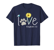Load image into Gallery viewer, Love Dogmomlife T-Shirts Paws Flower Love Dogs Mom T-Shirts

