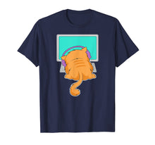 Load image into Gallery viewer, House Cat Owner Gamer Headphone Screen Player Kitten T-Shirt
