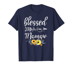 Funny Blessed To Be Called Mamaw Flower T-Shirt Gift