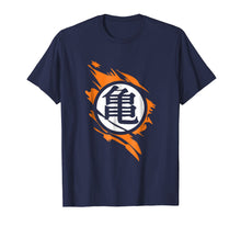 Load image into Gallery viewer, Goku Kame Symbol Ripped T Shirt
