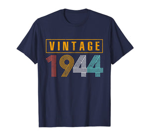 75 Years Old 1944 Vintage 75th Birthday T Shirt Decorations