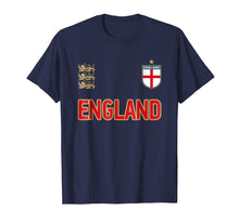 Load image into Gallery viewer, Three Heraldic Lions T-Shirt - England 2018 Cheer Jersey
