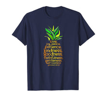 Load image into Gallery viewer, Pineapple Shirt Bible Fruit Of The Spirit Love Joy Peace Tee
