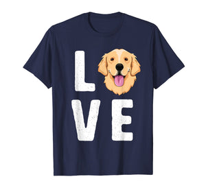LOVE Golden Retrievers T-Shirt for Women KIds Dog Pet Gift
