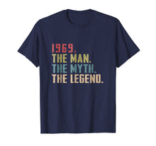 Load image into Gallery viewer, Mens 1969 The Man Myth The Legend 50th Birthday Gift T-Shirt
