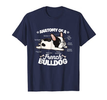 Load image into Gallery viewer, French Bulldog Graphic T Shirt Anatomy Of A French Bulldog

