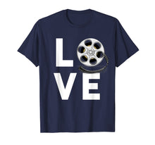 Load image into Gallery viewer, I Love Movies T-Shirt Gifts for Film Lovers, Students &amp; Fans
