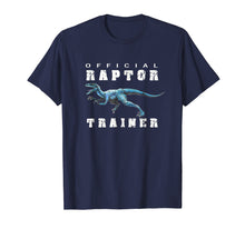 Load image into Gallery viewer, Jurassic Dinosaur Men Women Kids Blue Raptor Trainer T-Shirt
