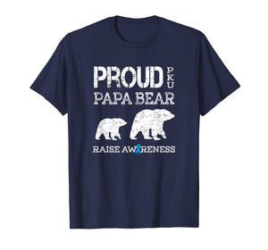 Mens Proud PKU Papa Bear | Raise Awareness T Shirt Gift