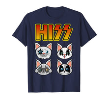 Load image into Gallery viewer, HISS Cute Funny Cat Kitten Cat Rock n Roll Band T Shirt Gift
