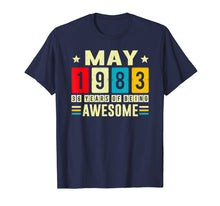 Load image into Gallery viewer, 36 Years Old Shirt May 1983 T-Shirt Retro Vintage 1983
