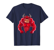 Load image into Gallery viewer, Gym Bull Horned Bodybuilder Bison Shirt - Fitness Tee Gift
