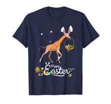 Load image into Gallery viewer, Cute Easter Giraffe with Bunny Ears and Eggs T Shirt
