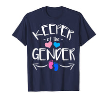 Load image into Gallery viewer, Keeper of Gender Reveal Baby Announcement Party Idea T-Shirt
