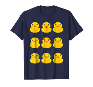 Cute Yellow Ducklings Emoji T-Shirt