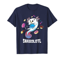 Load image into Gallery viewer, Snaxolotl T-Shirt Funny Kawaii Axolotl Shirt Food Lover Gift

