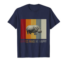 Load image into Gallery viewer, Hippo shirt in Retro and Vintage 70&#39;s and 80&#39;s style.
