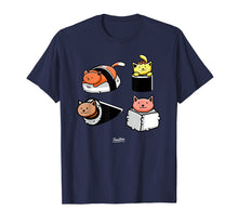 Load image into Gallery viewer, Kawaii Sushi Cat Lover Cat Themed Funny Cat Humor Tshirt
