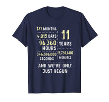 Load image into Gallery viewer, 11 Years Anniversary T-Shirt Gift for Her or Him
