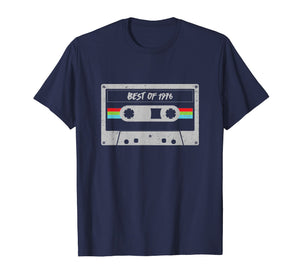 Cassette 43th birthday Gift Men Women Best of 1976 T-Shirt