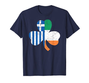 St. Patrick's Day Greek Flag Irish T-Shirt Greece Gift
