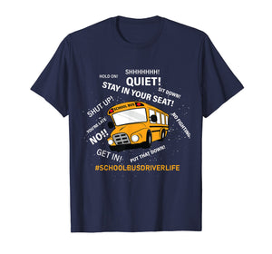 Funny Yellow School Bus Driver Shirt | Gift Men Women Humor
