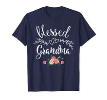 Load image into Gallery viewer, Blessed Grandma T-Shirt with floral, heart Mother&#39;s Day Gift
