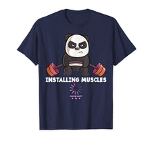 Load image into Gallery viewer, Panda Weightlifting T Shirt Gym Workout Humor Deadlift Tee
