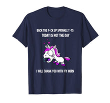 Load image into Gallery viewer, I Will Shank You With My Horn T-shirts Unicorn Funny Shirts
