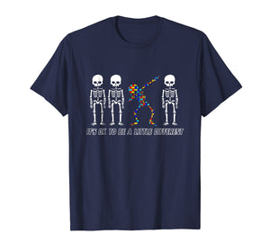 Its OK To Be A Little Different Skeleton Dabbing Gift Shirt