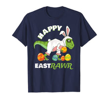Load image into Gallery viewer, Happy Eastrawr T Rex Dinosaur Easter Bunny Egg T-Shirt

