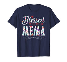 Load image into Gallery viewer, Blessed To Be Called Mema Tshirt Funny Mema Gift Tee
