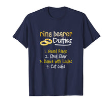 Load image into Gallery viewer, FUNNY RING BEARER DUTIES T-SHIRT Cute Wedding Gift
