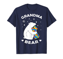 Load image into Gallery viewer, Grandma Bear T-Shirt for Autism Awareness Grandmother Shirts
