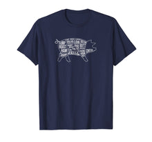 Load image into Gallery viewer, Pork Cuts Of Meat Chef BBQ T-Shirt Dad Cook Gift
