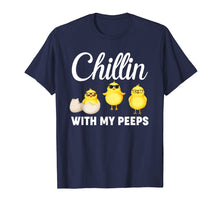 Load image into Gallery viewer, Chillin With My Peeps T-shirt Easter Chicks Candy Gift Women

