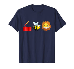 Funny animal joke shirt Pun Tee- Hoes bee Lion Shirt