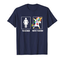 Load image into Gallery viewer, Math Teacher Unicorn Dabbing Funny T Shirt Gifts Dab Dabs
