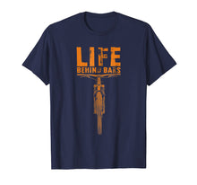 Load image into Gallery viewer, Mountain Bike T-Shirt: Life Behind Bars Funny Biking
